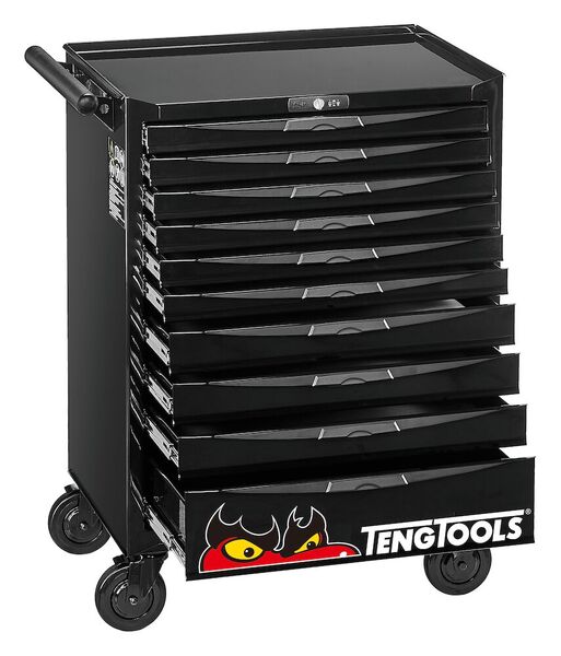 Teng Tools - 26 Inch Pro Cabinet 10-Drawer Top Box  TCW810NBK