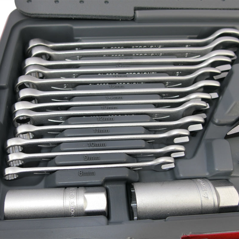 Teng Tools - 1/4, 3/8, 1/2" Drive 127 Pce Metric / AF Tool Kit TM127