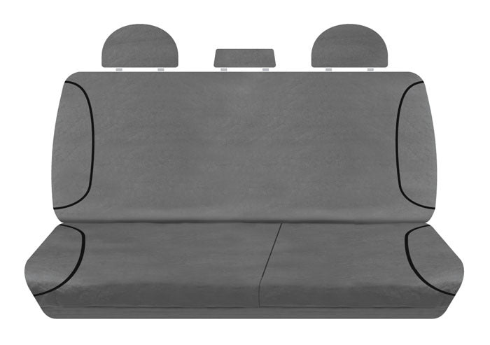 Tradies Full Canvas Seat Covers Suits Isuzu D-Max TF Dual Cab SX 6/2012-7/2020 2 Rows PCG395CVCHA