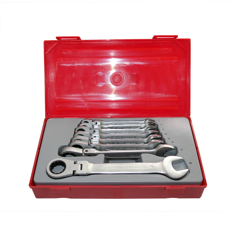 Teng Tools - 8 Piece Metric Flex Ratchet Spanner Wrench Set TT6508RF