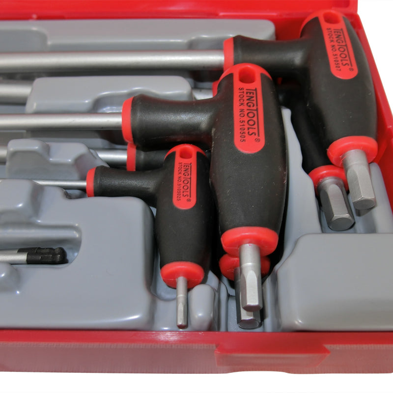 Teng Tools - 7 Piece Hex T-Handle T Handle Set 2.5-8mm TC-Tray TTHEX7