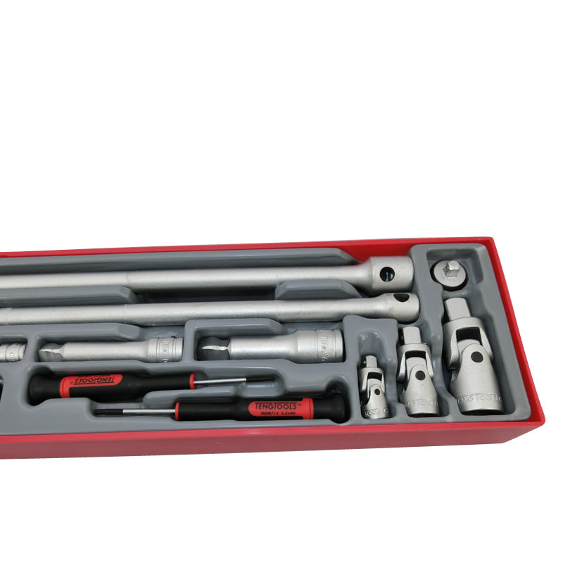 Teng Tools - 13 Piece 1/4 inch 3/8 inch and 1/2 inch Drive Extension Set TEXEXT13