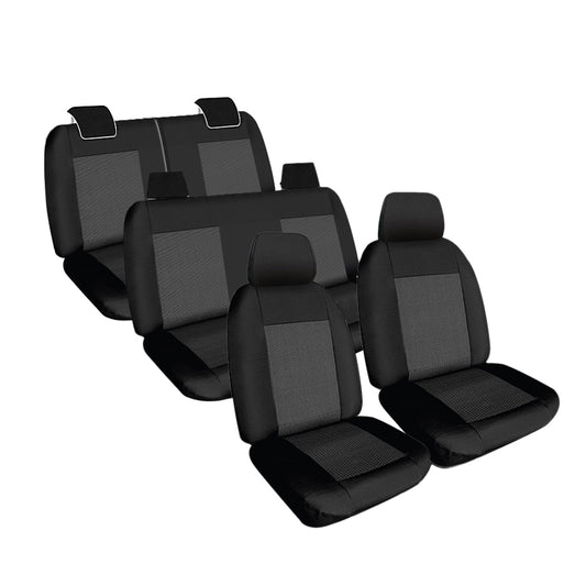 Weekender Jacquard Seat Covers suits Toyota Prado GXL/GX/Altitude 7 Seater (GDJ150/KDJ150/Grj150) 2010-5/2021 Waterproof
