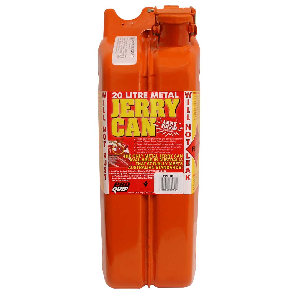 20 Litre Metal Jerry Ethanol Fuel Can - Orange AFAC