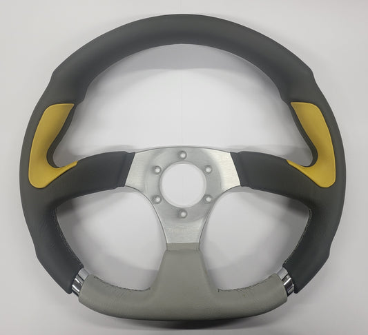 Isotta Steering Wheel Evolution Ice Grey/Yellow