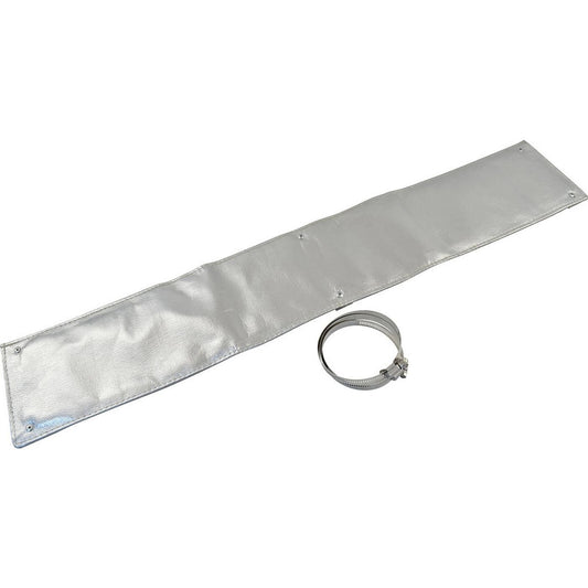 Cal Custom Heat Solutions Exhaust Heat Shield Kit W/Clamps, 6" X 2', Aluminium - CAL-H1601AL