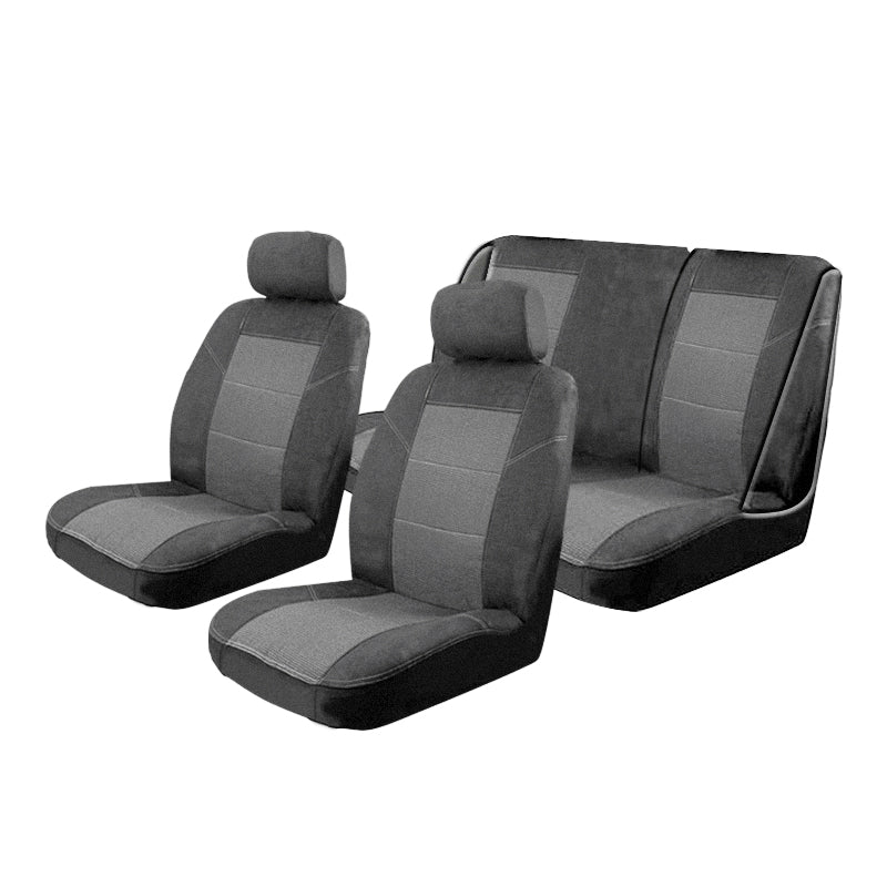 Esteem Velour Seat Covers Set Suits Ford Falcon AUII / AUIII 4 Door Wagon 2001-2002 2 Rows