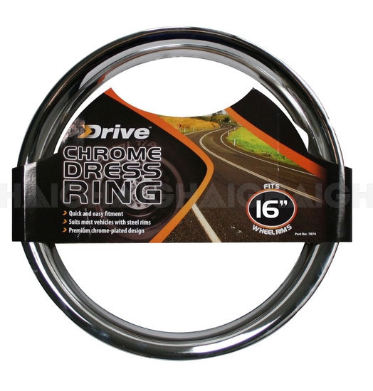 Drive Metal Chrome Ring Suits 16 Inch Wheel Single 7876 – Motoquipe