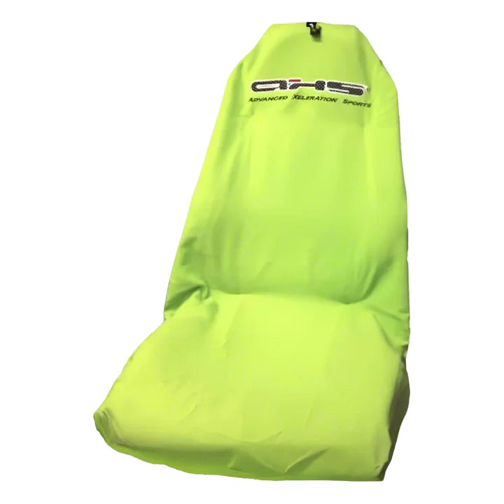 Original AXS Single Front Seat Cover - Lime Green  With Black Embroidered Logo Airbag Safe AXSLIM