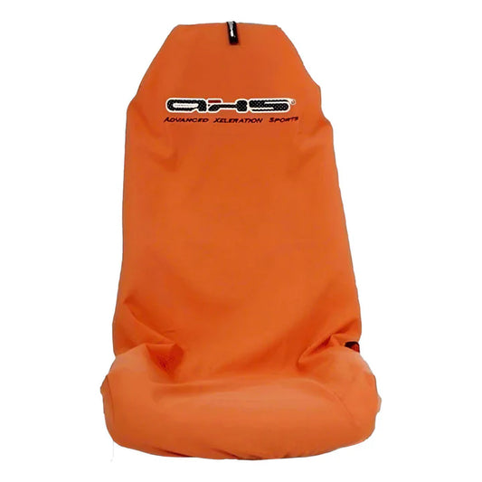 Original Embroidered AXS Front Seat Cover - Classic Orange Single AXSORA