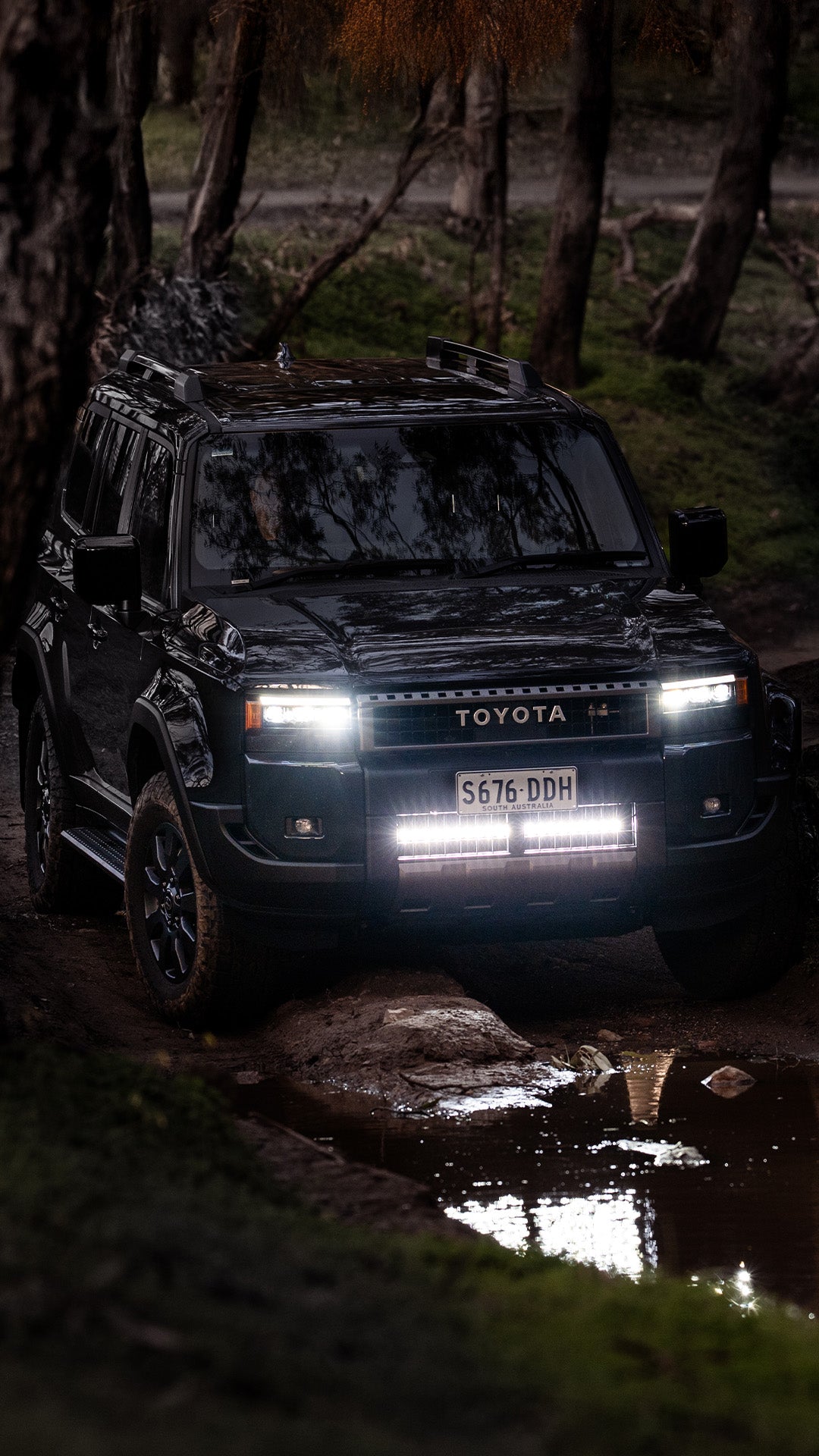 Night Hawk Behind Grille 28" Light Bar Kit suit Toyota Prado 250 8/2024-On NHBGT560LB