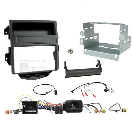 Double Din Facia Kit Fits Porsche Macan 2014-2016 Black FP8512K