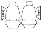 Custom Made Wet N Wild Neoprene Seat Covers Suits Kia Niro DE Hybrid S / Hybrid Sport / PHEV S / PHEV Sport / EV S / EV Sport 4/2021-3/2022 2 Rows