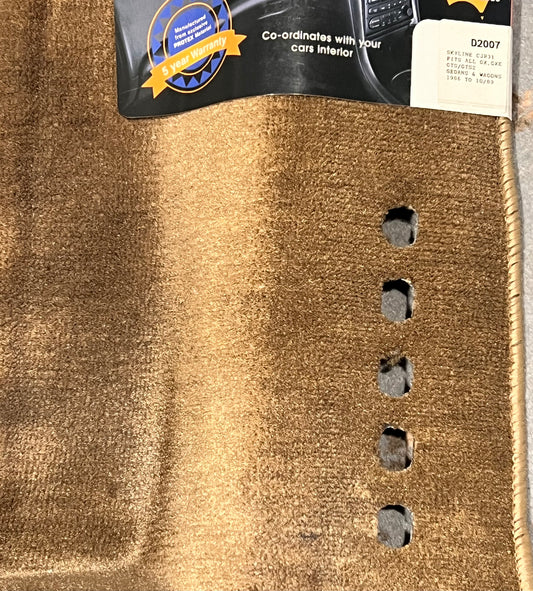 Dashmat Beige Suits Nissan Skyline CJR31 GX GXE 1986-10/1989 D2007