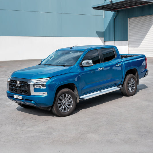 Side Steps Suits Mitsubishi Triton MY24 Dual Cab 2024-On Integra Silver 30M68D