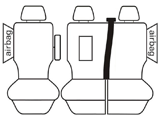 Seat Covers suits LDV Deliver 9 /eDeliver 9 Bus / Cab Chassis / Van 7/2020-On Wet n Wild Neoprene