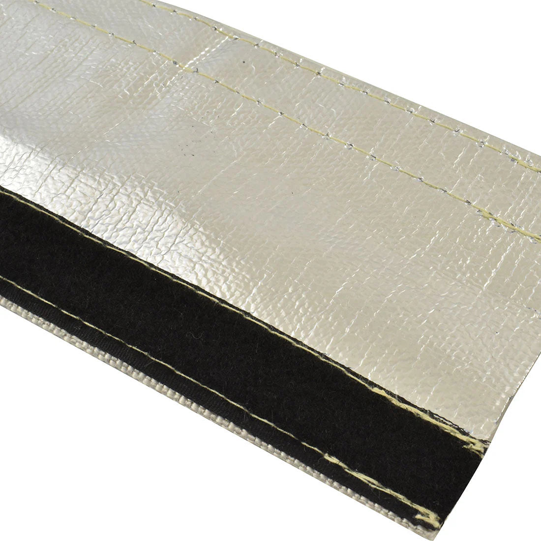 Cal Custom Heat Solutions Heat Reflective Sleeve With Hook And Loop Closure, 1-1/2" ID, 1m Aluminium CAL-H1438AL