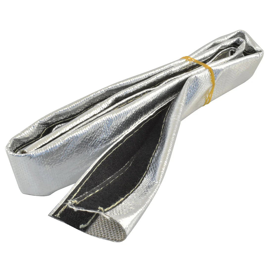 Cal Custom Heat Solutions Heat Reflective Sleeve With Hook And Loop Closure, 1-1/2" ID, 1m Aluminium CAL-H1438AL