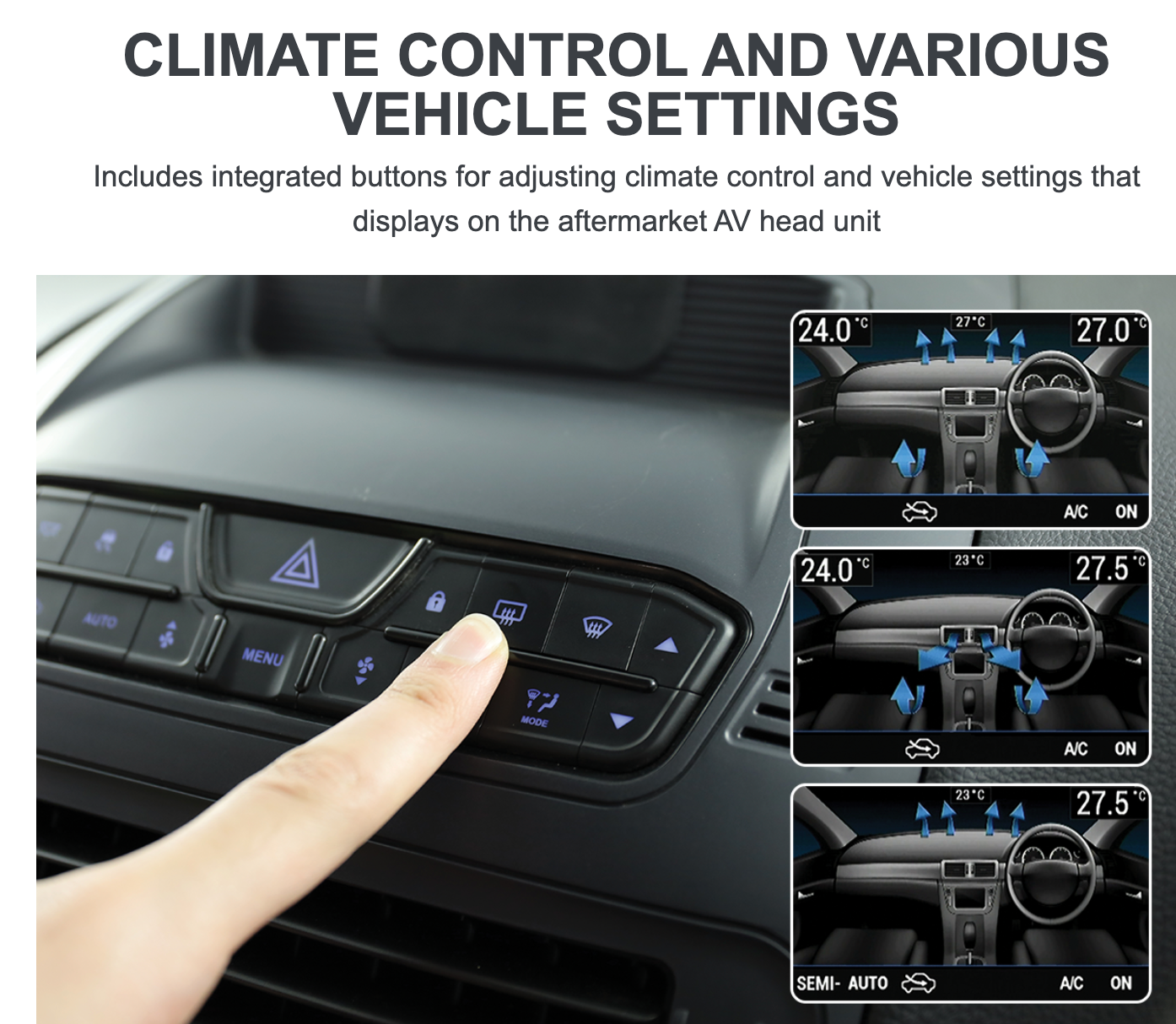 Facia Kit Double Din Installation Kit Suits Ford Falcon FG-X Sedan Satin Black FP9680SK