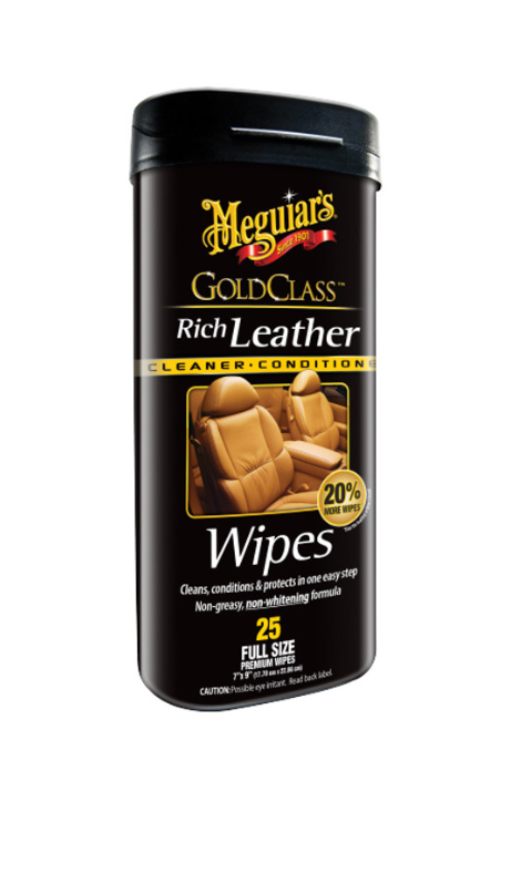 Meguiars Gold Class Leather Wipes G10900