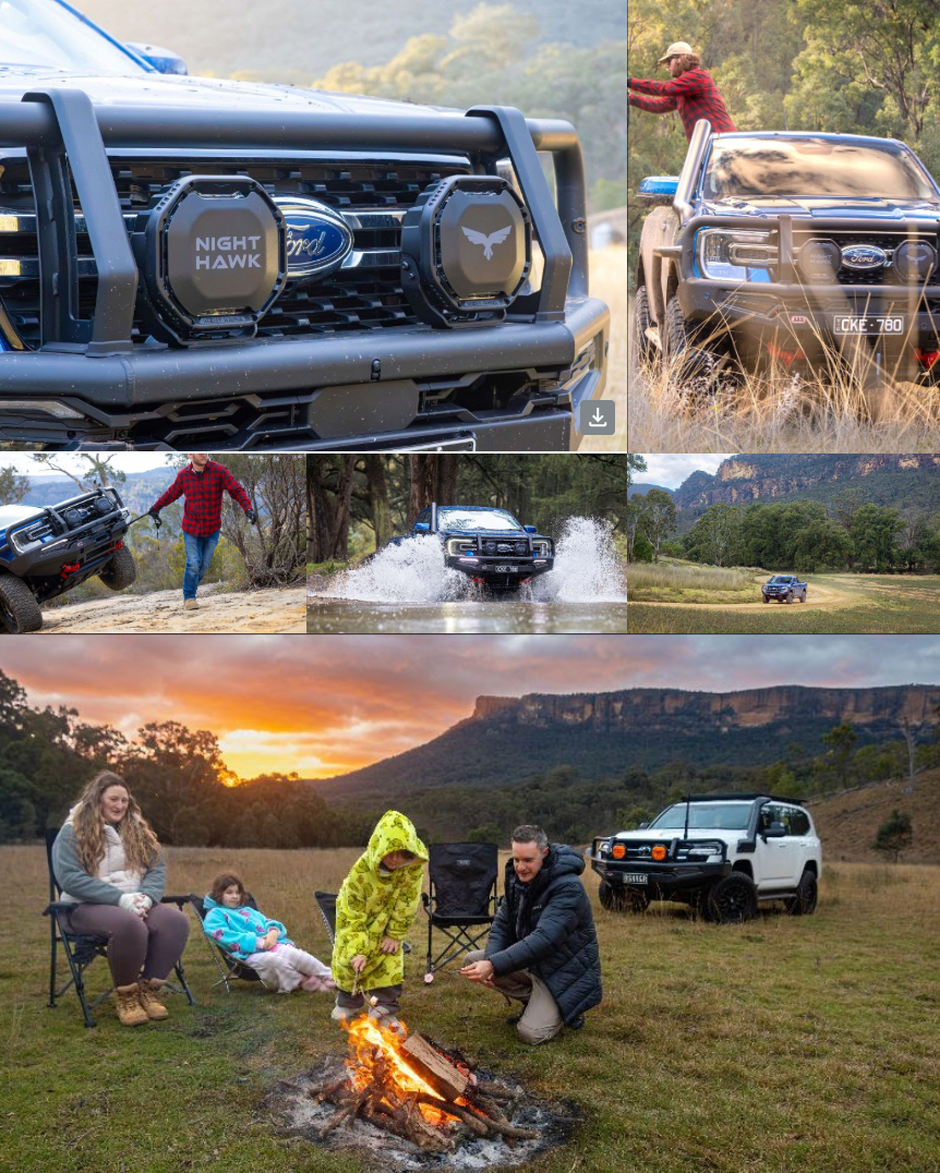 Night Hawk ADV 9" LED Combo Driving Lights NHA230AK