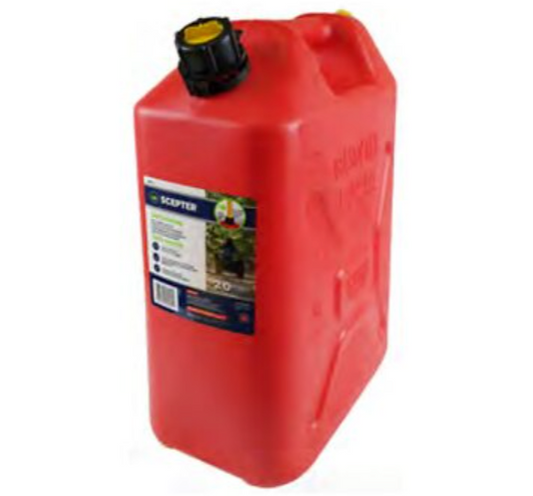 Scepter 20 Litre Plastic Red Fuel Can  RV520