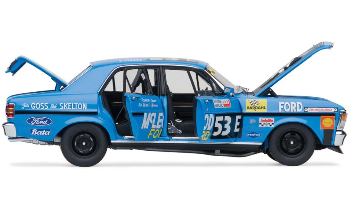 1:18 Classic Carlectables  1970 Ford XW Falcon 53E John Goss/Bob Skelton 18843