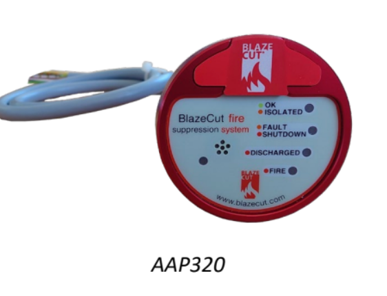Blazecut Alarm Panel AAP320 kit with a test button for T and C Series KAAP320