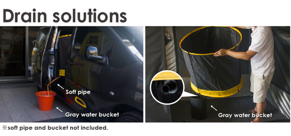 MOGICS Vanlife Tube For Shower in Car