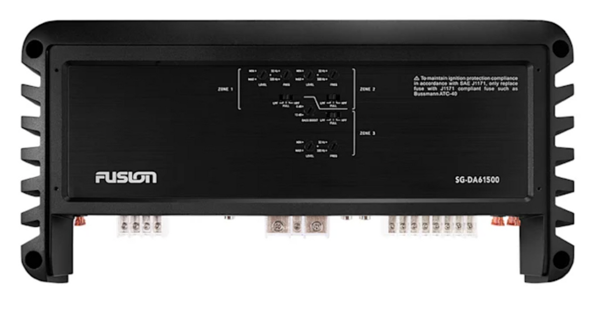 Fusion Marine Amplifier D-Class Series 6 Channel 1500-Watt SG-DA61500 010-02161-00