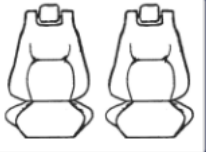 Velour Seat Covers Set Suits Toyota C-HR NGX10R/NGX50R No Badge/Koba Wagon 10/2023-on [Colour: Black]