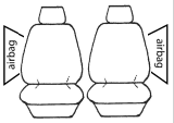 Custom Velour Seat Covers Suits Mazda 3 BL Hatch 04/2009-01/2014 Airbag Deploy Safe