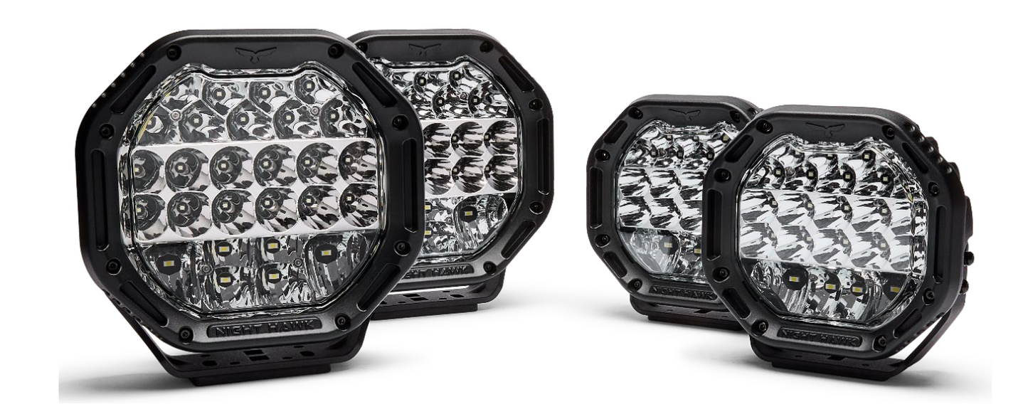 Night Hawk ADV 9" LED Combo Driving Lights NHA230AK