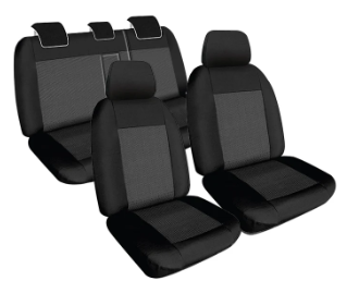 Jacquard Seat Covers Suits Holden Colorado Crew Cab Dual RG LT / LS 11/2014-8/2016, LTZ/Z71 6/2012-8/2016 Front & Rear