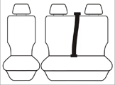 Custom Made Canvas Seat Covers suit VW Transporter TDI400/TDI450/TDI340 7/2015-On Front