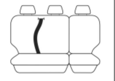 Outback Canvas Seat Covers suits Kia Tasman TK S/SX/SX+ Dual Cab 5/2025-On Black