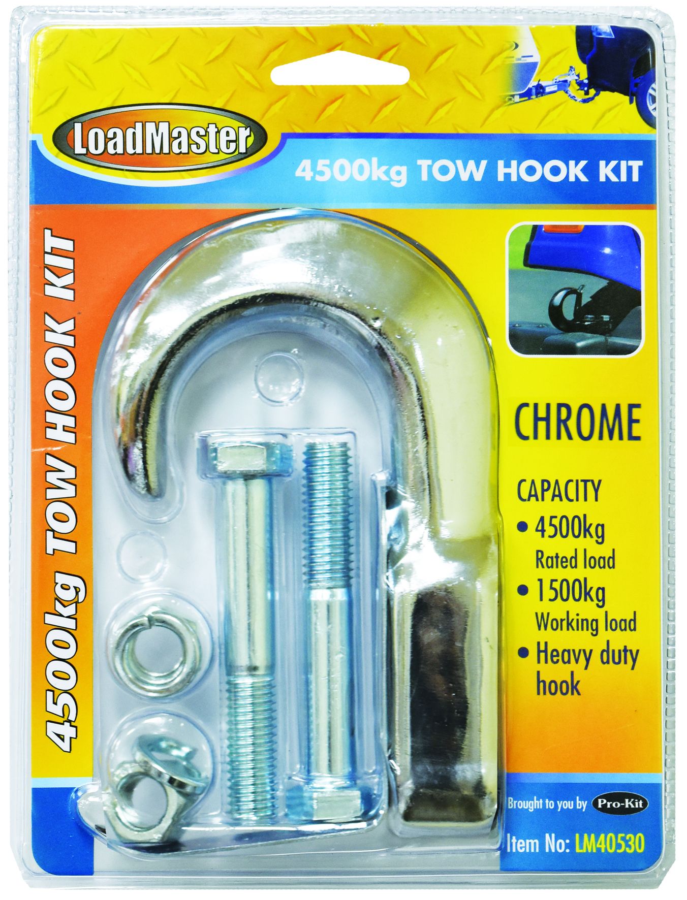 Towing Accessories: Tow Hook Kit Chrome 4500Kg LM40530