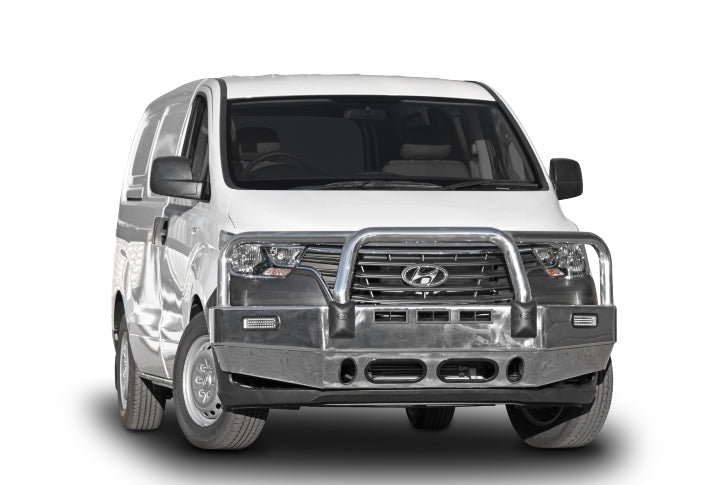 ECB Bull Bar Suits Hyundai iLoad & iMax Active w/Bumper Lights 3/2018-09/2021