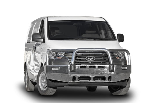 ECB Bull Bar Suits Hyundai iLoad & iMax Active w/Bumper Lights 3/2018-09/2021