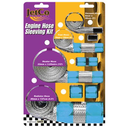 Anodised Braided Hose Kit And Sleeves - Blue RG1801