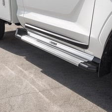 Side Steps Suits Mitsubishi Triton MY24 Single Cab 2024-On Integra Silver 30M68T
