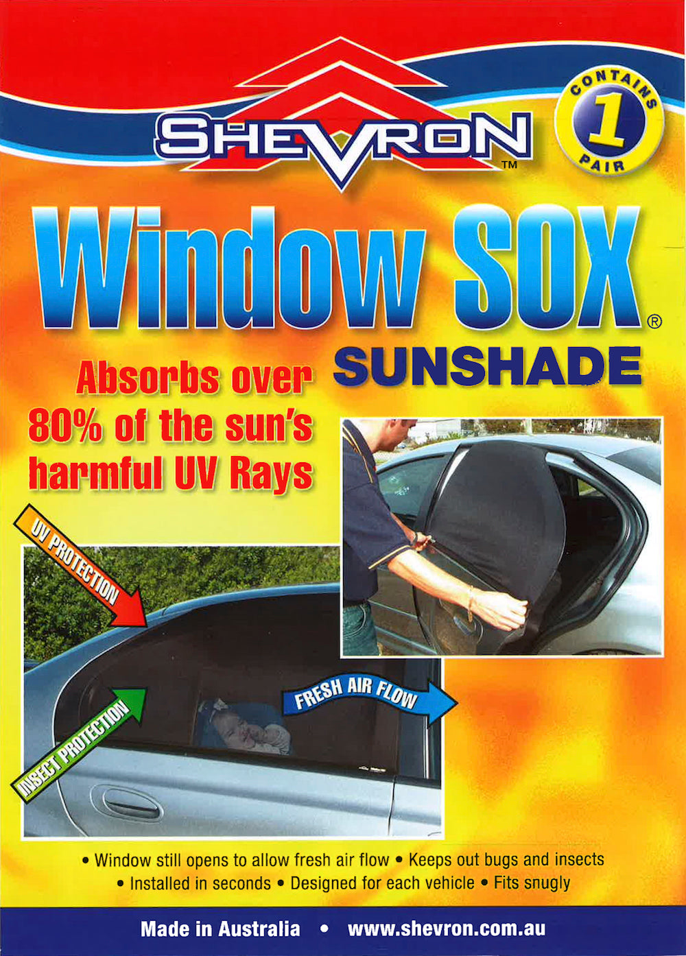 Window Sox Pair suits Skoda Superb 3T/B6 Sedan 6/2008-4/2015 WS16321