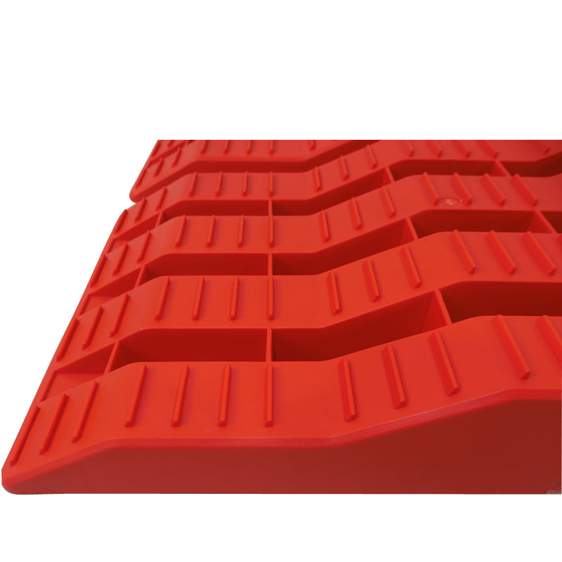 Levelling Ramp Chocks Pair 2 Piece 3 Step Tandem Axle Caravan Motorhom ...