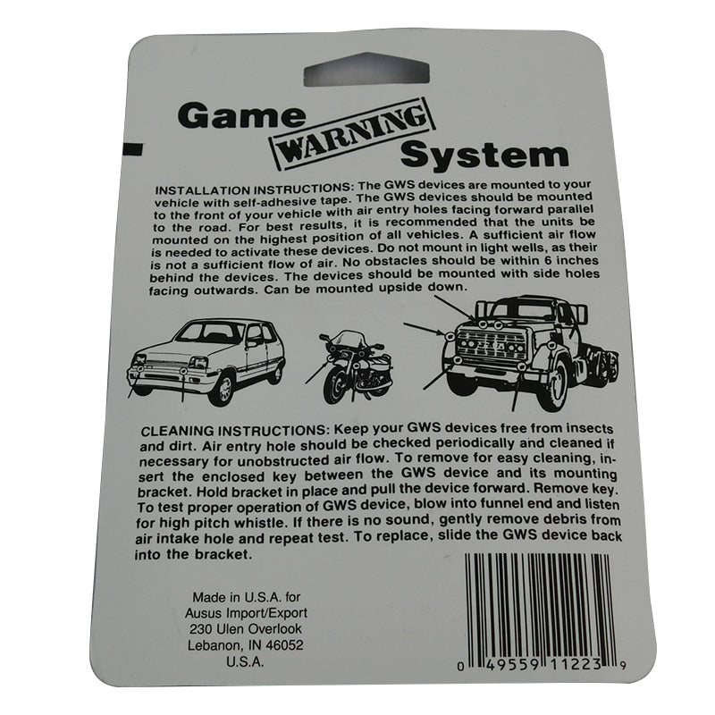 Original GWS Shuroo Shoo Roo Hopper Stopper Animal Warning Sonic Syste ...
