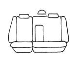Esteem Velour Seat Covers Set Suits Mazda 626 Wagon 1991-1992 2 Rows