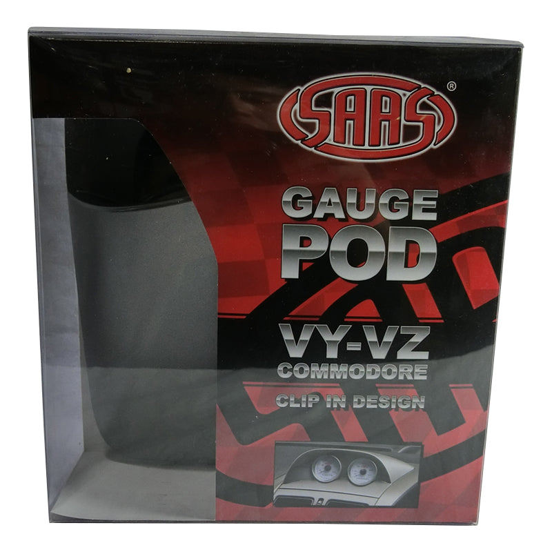 Saas 52mm 2Inch Suits Holden Commodore Graphite Twin Holder VY VZ HSV Style Gauge Dash Pod SS