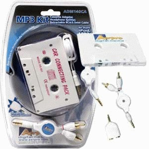 Cassette Adaptor For Digital Media Connection 3.5mm Stereo