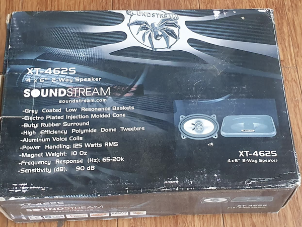Soundstream 4x6 inch 2-Way Speakers 125W RMS XT-462S