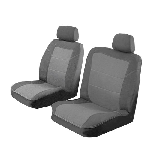 Custom suits Toyota Hilux Velour Seat Covers Single Cab Ute 10/1997-9/2015 Gear Stick Cut Out EST5554CHA