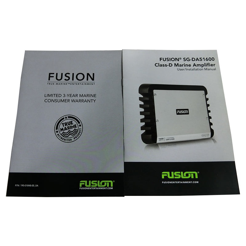 Fusion Marine 5 Channel Amplifier D-Class 1600W Peak SG-DA51600